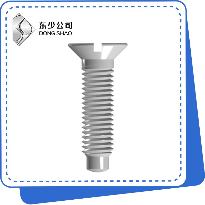 ሙሉ የውሻ ነጥብ ጋር Slotted Countersunk ራስ ብሎኖች