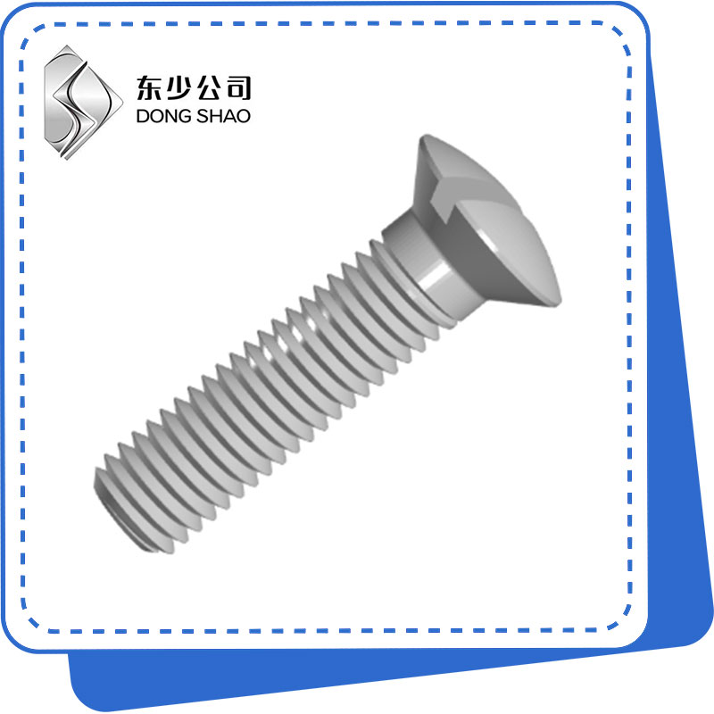 Slotted ከፍ Countersunk ራስ ብሎኖች